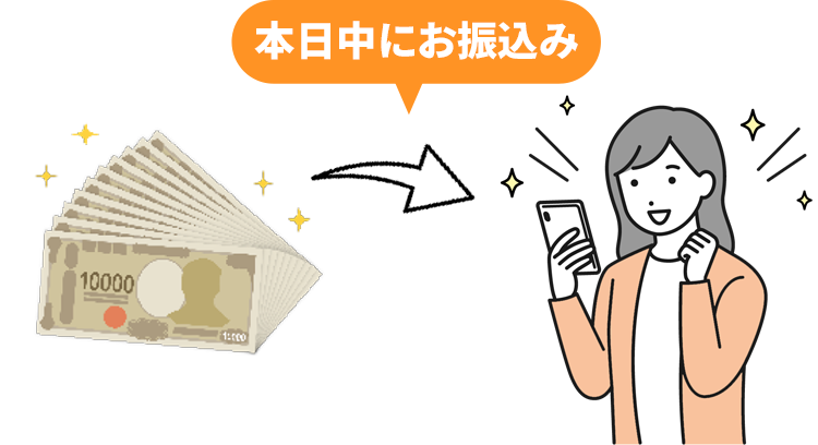 本日中にお振込み